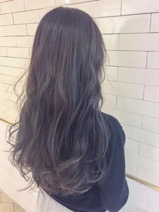 セミロング カラー レイヤーカット× 髪質改善たもりのヘアスタイル