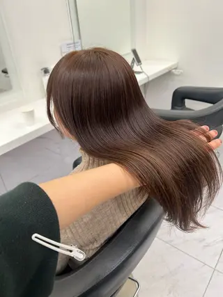 ミディアム カラー 韓国レイヤーカット /REIのヘアスタイル