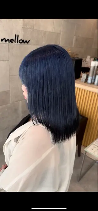 ミディアム カラー 辺土名 皇冶のヘアスタイル