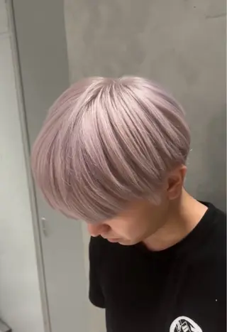 ショート カラー メンズ 落ちる黒 森崎雄斗のヘアスタイル