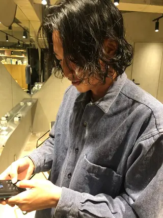 メンズ 🌈圧倒的デザイン パーマ 関和希のヘアスタイル