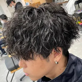 ショート パーマ メンズ 縮毛矯正/メンズ パーマWATARUのヘアスタイル