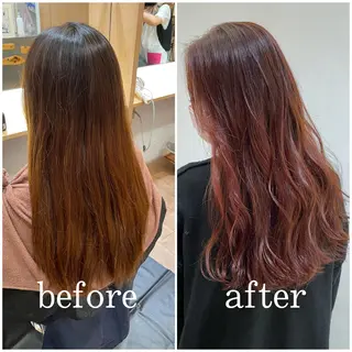 ロング カラー 🍊mai🍊 似合わせパーマのヘアスタイル