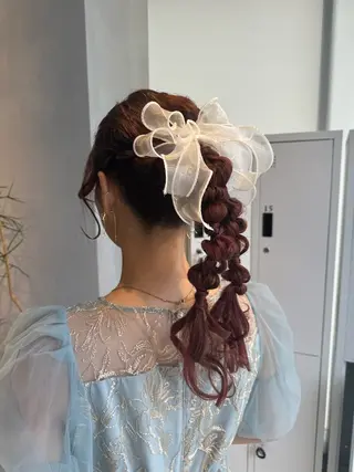 ヘアアレンジ 透明感カラー✨艶髪 制作🌱山根あゆみのヘアスタイル