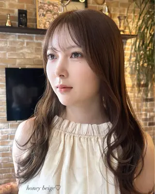 カラー Ly hair / nanoha🤍のヘアスタイル
