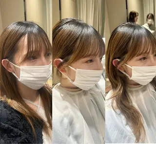 🎀大竹美侑／顔まわ りカット／レイヤーのヘアスタイル