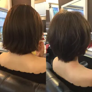 ショート カラー 手櫛でストレート/ 人生を変える美髪へのヘアスタイル