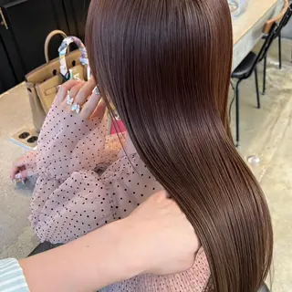 ロング カラー 顔まわりカット✨艶髪 ✨髪質改善✨伴響佳のヘアスタイル