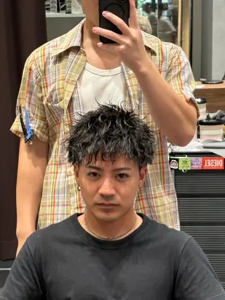 ショート メンズ 豊洲メンズカット 宮崎大弥のヘアスタイル