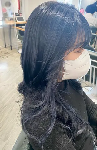 ロング カラー 福薗 ななのヘアスタイル