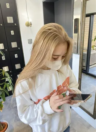 ロング カラー 髪質改善/ハイトーン MOLAのヘアスタイル