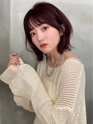 カラー 落合 歩夢のヘアスタイル