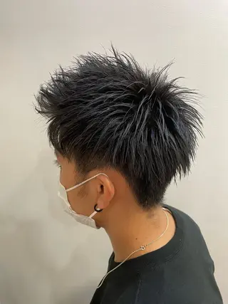 ショート カラー メンズ 馬越 優のヘアスタイル