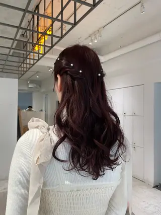 セミロング ヘアアレンジ loely 💞miyuのヘアスタイル