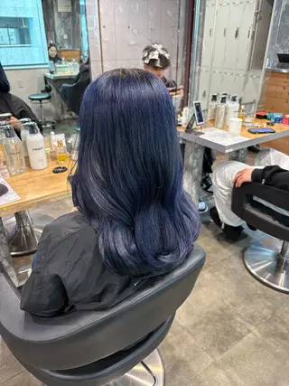 ミディアム カラー ハイトーン 横浜💞ミオのヘアスタイル