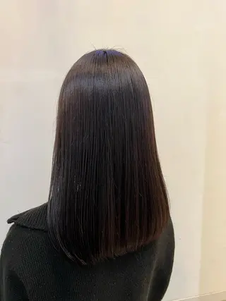 ロング カラー ブリーチしない暖色 カラー🥀杉 優菜のヘアスタイル