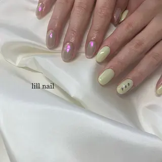 ミディアム pllia beautyのネイルデザイン
