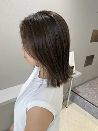 ミディアム カラー KANA🎀韓国 🇰🇷ハイライトのヘアスタイル