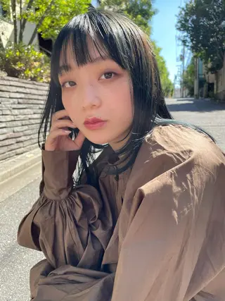 セミロング カラー まつ毛パーマ🐏 NANAMIのマツエク・マツパデザイン