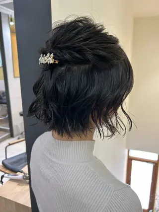 ショート ヘアアレンジ hub hair レイヤー/透明感のヘアスタイル