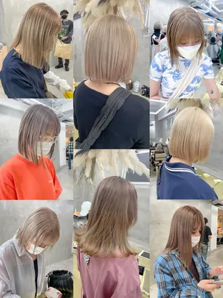 セミロング カラー yurika☁️ 似合わせ｜レイヤーのヘアスタイル