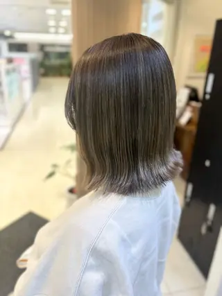 ショート カラー 艶質改善/縮毛矯正 ササキナツミのヘアスタイル