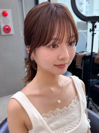 ミディアム 透明感ヘアカラー chiharuのヘアスタイル