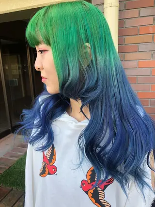 ロング カラー レイヤーカット匠 イソザキノリユキのヘアスタイル