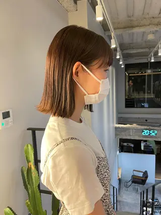 カラー yuri/オリーブ/ 暖色カラー/レイヤーのヘアスタイル