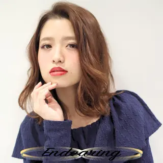 セミロング Endearing 銀座/YOKOのヘアスタイル