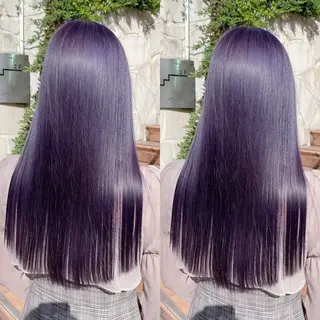 ロング カラー ブリーチ無しダブル カラー🦕まどかのヘアスタイル