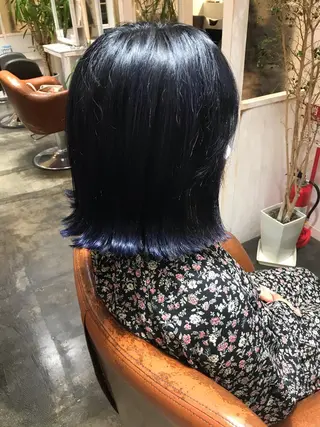 ミディアム カラー [髪質改善] 北生駒 店長/古居聖理のヘアスタイル