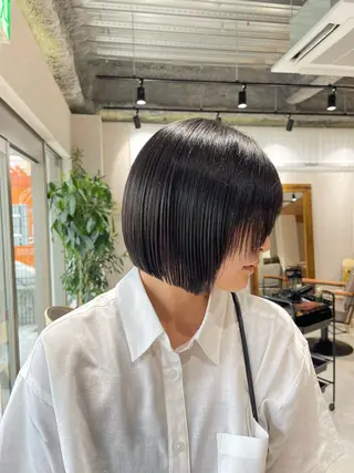 ショート カラー 🩵ボブ/レイヤー /髪質改善🩵のヘアスタイル