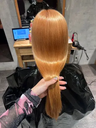 ロング カラー ハイトーン🇰🇷 19歳美容師アリルのヘアスタイル