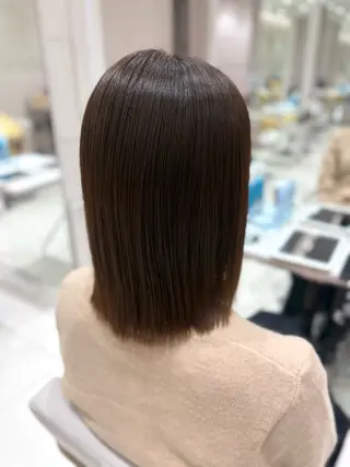 ミディアム カラー 銀座/赤み消し/ 透明感カラー🩶りくのヘアスタイル