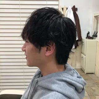ショート カラー パーマ メンズ メンズサロン💈 吉岡陽【中野】のヘアスタイル