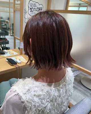 ミディアム カラー spinhair高倉店所属・上山 千佳のヘアスタイル
