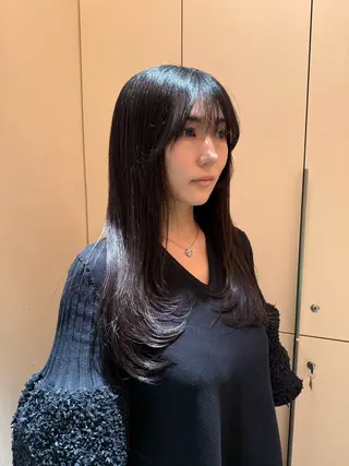 ロング カラー ヘアアレンジ 艶髪/ロングモデル 募集🫧terukaのヘアスタイル