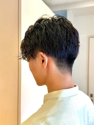 ミディアム カラー パーマ メンズ 🎸メンズ/パーマ/ ショート🎸工藤達哉のヘアスタイル