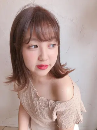 ミディアム カラー tocca八王子 AYAKAのヘアスタイル