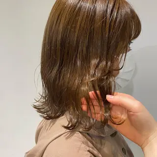 ミディアム GO TODAY SHAiRE SALON 原宿Stella店所属・𓍯柔らかhair 𓍯 yukinoのヘアスタイル