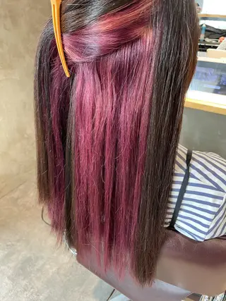 ロング カラー La fith hair cima所属・メンズウルフ/ボブ Hanaのヘアスタイル