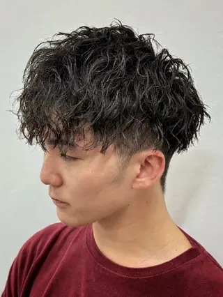 ショート パーマ メンズ ヒロ銀座青山店所属・森本 ミクのヘアスタイル