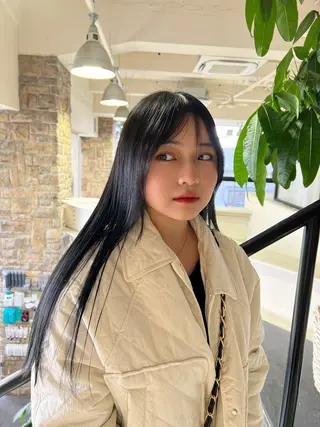 ロング カラー 韓国🩶Y2Kネイル 💫くれはのネイルデザイン