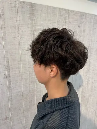 パーマ メンズ 朝比奈 優之介のヘアスタイル