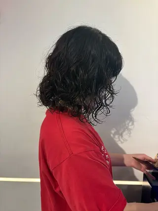 ショート パーマ/ボブ,ロング ヤマシタミウ🌀のヘアスタイル