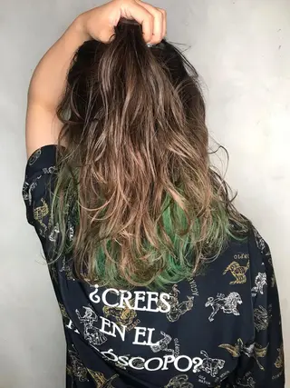 セミロング カラー 髪質改善×縮毛矯正 HairDr.LINO駒沢【リノ】所属・mam. mamicoのヘアスタイル