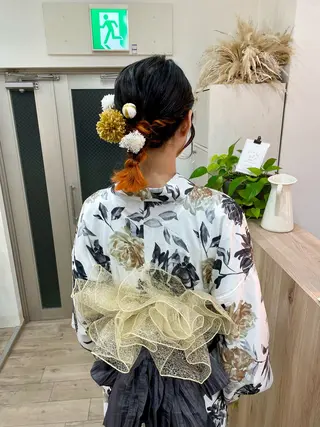 ミディアム ヘアアレンジ hair salon Lihina所属・韓国ヘア🇰🇷 FUMINAのヘアスタイル