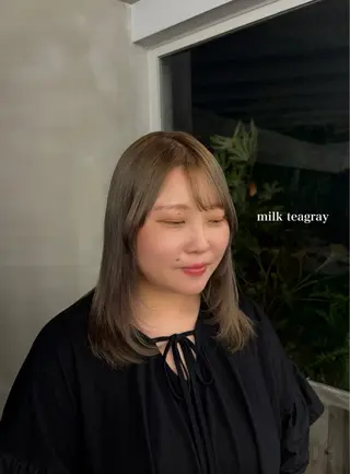 ミディアム Hair salon BOB所属・🎀︎maho/暖色 /透明感カラー‎🤍のヘアスタイル
