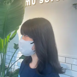 ミディアム カラー emusalon前橋川原店所属・松井 悠希のヘアスタイル
